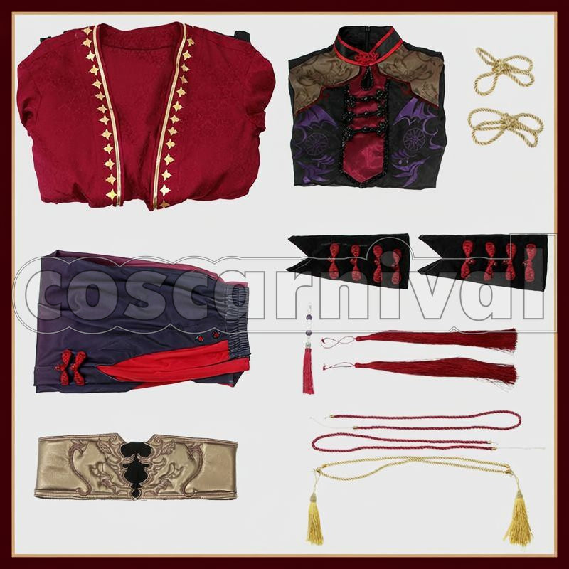 China-Style New Outfit Cosplay cosplay costume from NIJISANJI Kuzuha, set view