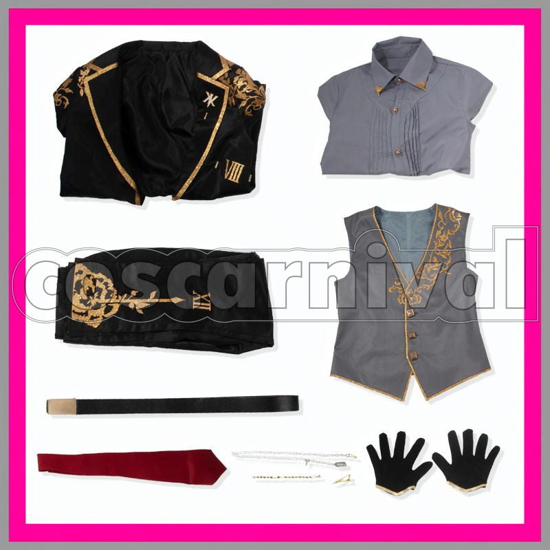 ChroNoiR 5th Anniversary Outfit Cosplay cosplay costume from NIJISANJI Kuzuha, set view