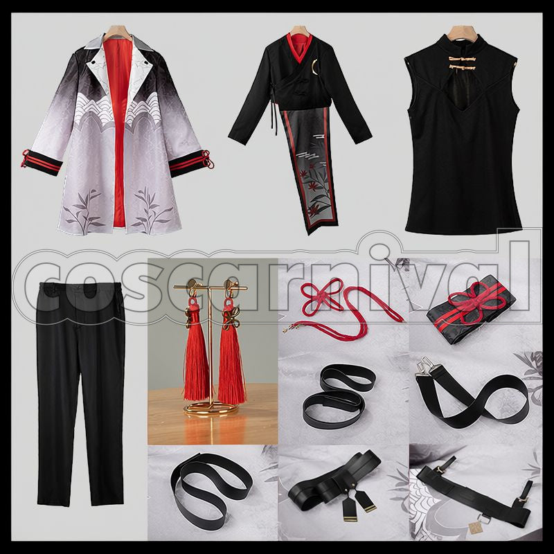 FNATHEPTION Team Outfit Cosplay cosplay costume from Nijisanji Kuzuha, set view