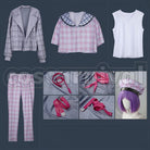 New Retro Style Sailor Outfit Cosplay cosplay costume from Nijisanji Kuzuha, set view