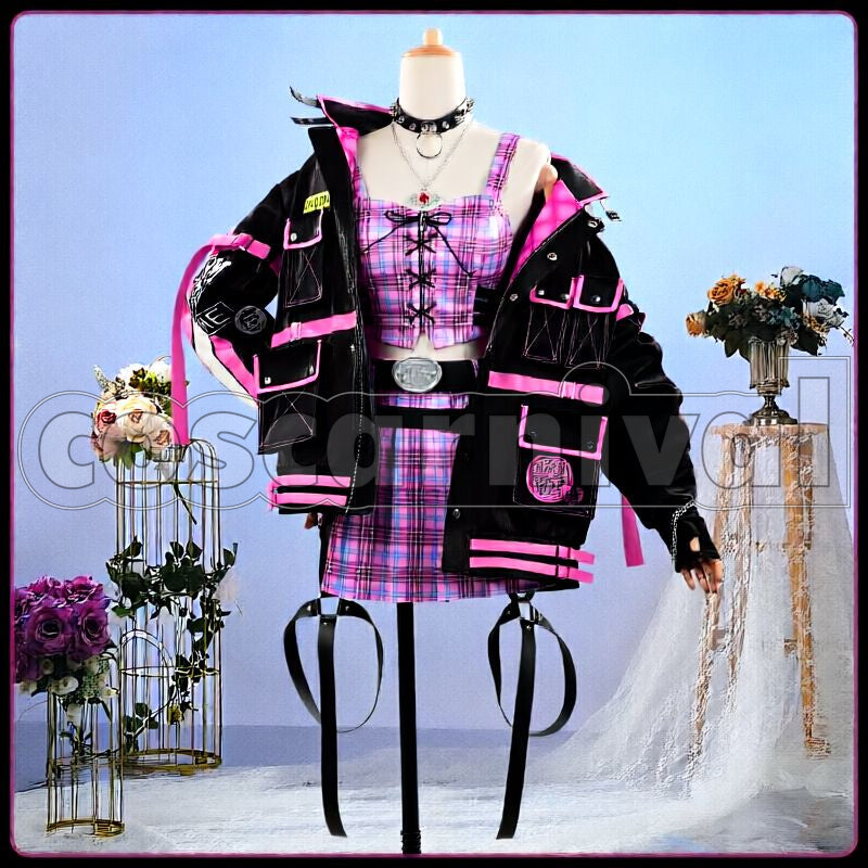 Ririmu Space Concept New Outfit Cosplay cosplay costume from NIJISANJI Makaino, front view 2