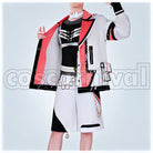 1st LIVE Over Drive Akagi Wen Merch Outfit Cosplay cosplay costume from Nijisanji MECHATU-A, front view 1