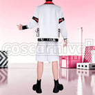 1st LIVE Over Drive Akagi Wen Merch Outfit Cosplay cosplay costume from Nijisanji MECHATU-A, back view