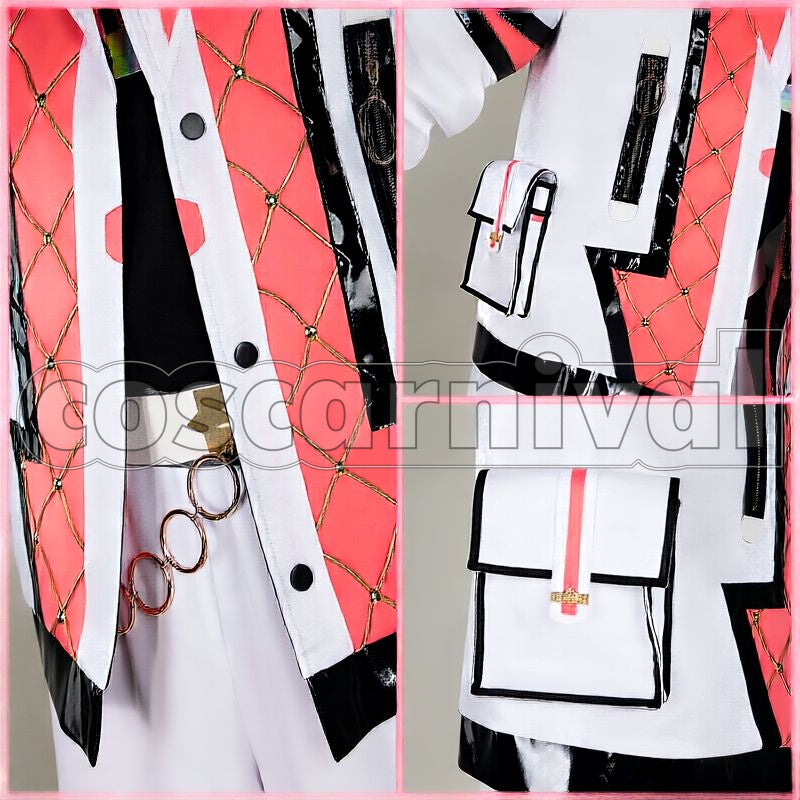 1st LIVE Over Drive Akagi Wen Merch Outfit Cosplay cosplay costume from Nijisanji MECHATU-A, detail-1
