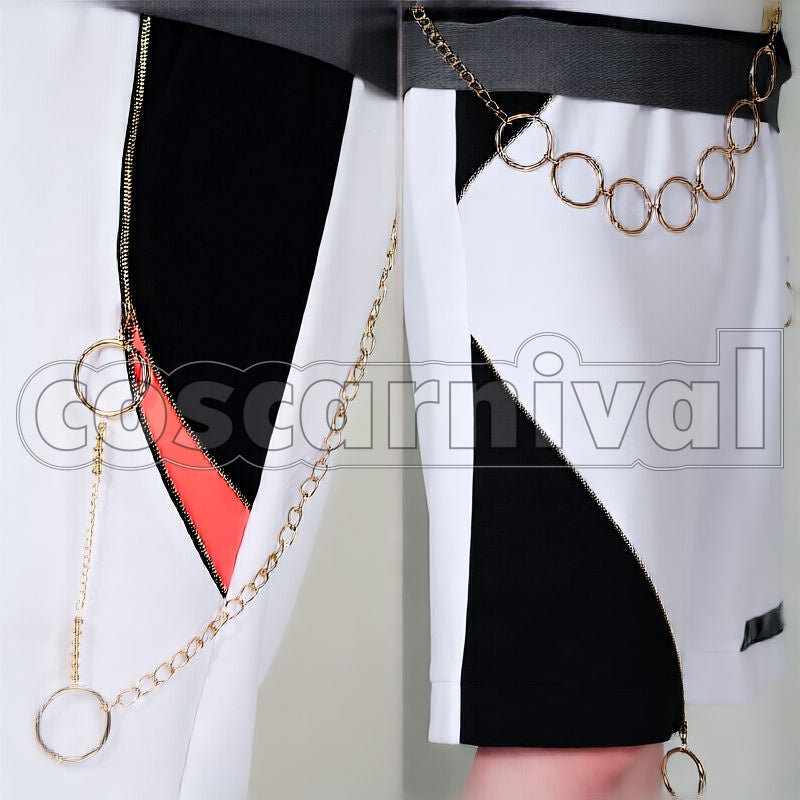 1st LIVE Over Drive Akagi Wen Merch Outfit Cosplay cosplay costume from Nijisanji MECHATU-A, detail 2 view 2