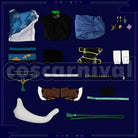 Kagetsu Post-Transformation Cosplay cosplay costume from Nijisanji Murakumo, set view
