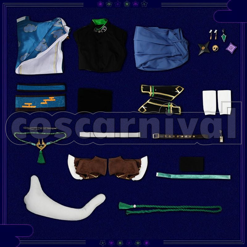 Kagetsu Post-Transformation Cosplay cosplay costume from Nijisanji Murakumo, set view