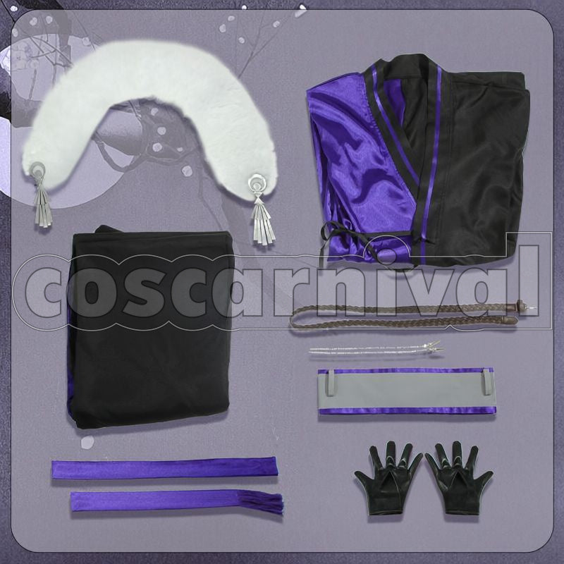 Kei Kimono New Outfit Cosplay cosplay costume from NIJISANJI Nagao, set view