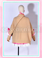 Gurin Checkered Pattern New Outfit Without Sweater Cosplay cosplay costume from Nijisanji Petra, back view
