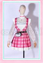 Gurin Checkered Pattern New Outfit Without Sweater Cosplay cosplay costume from Nijisanji Petra, front view 4