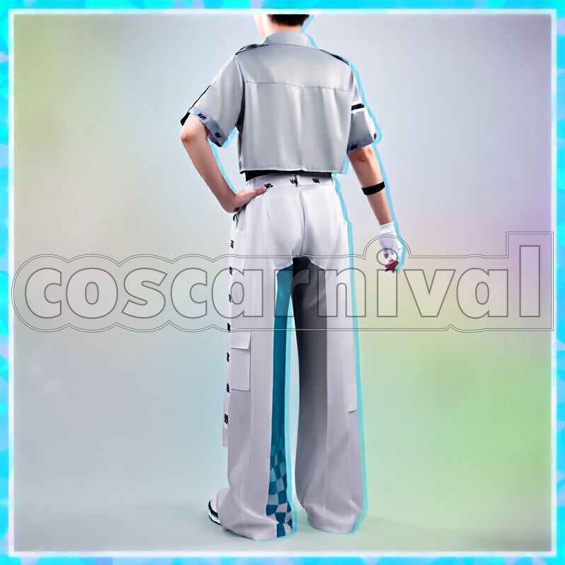 Kaida Haru 1st Full Album Overflow 2nd Anniversary Outfit Cosplay cosplay costume from Nijisanji ROF-MAO, back view