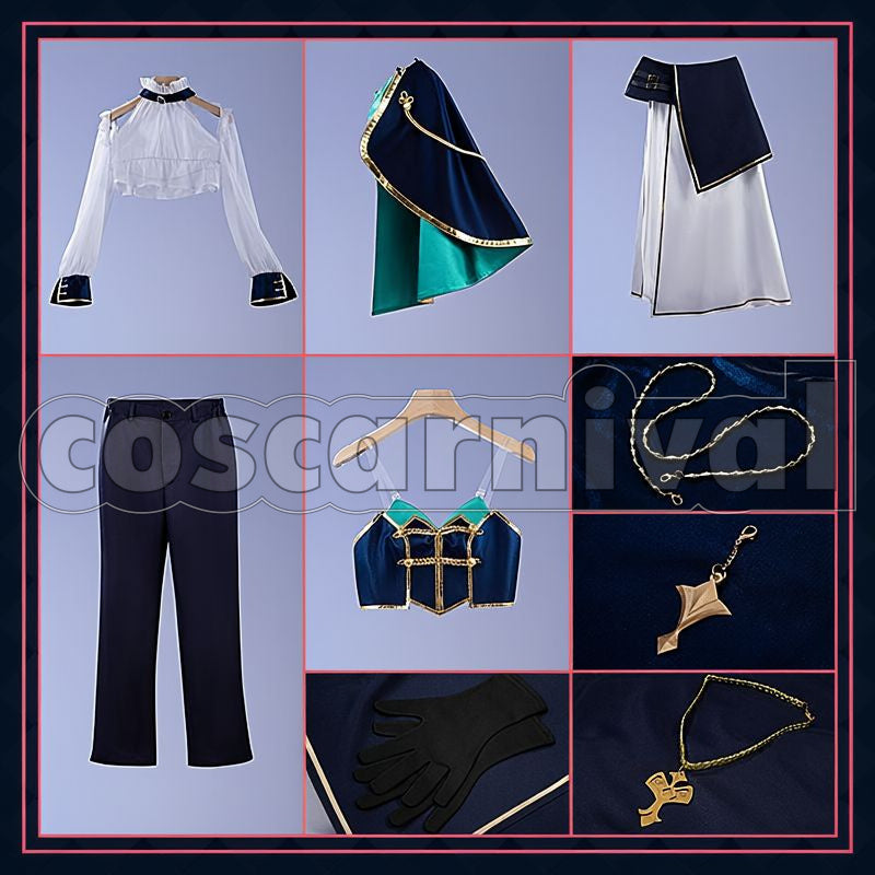 SYMPHONIA 5th Anniversary Live Outfit Cosplay cosplay costume from Nijisanji Ryushen, set view