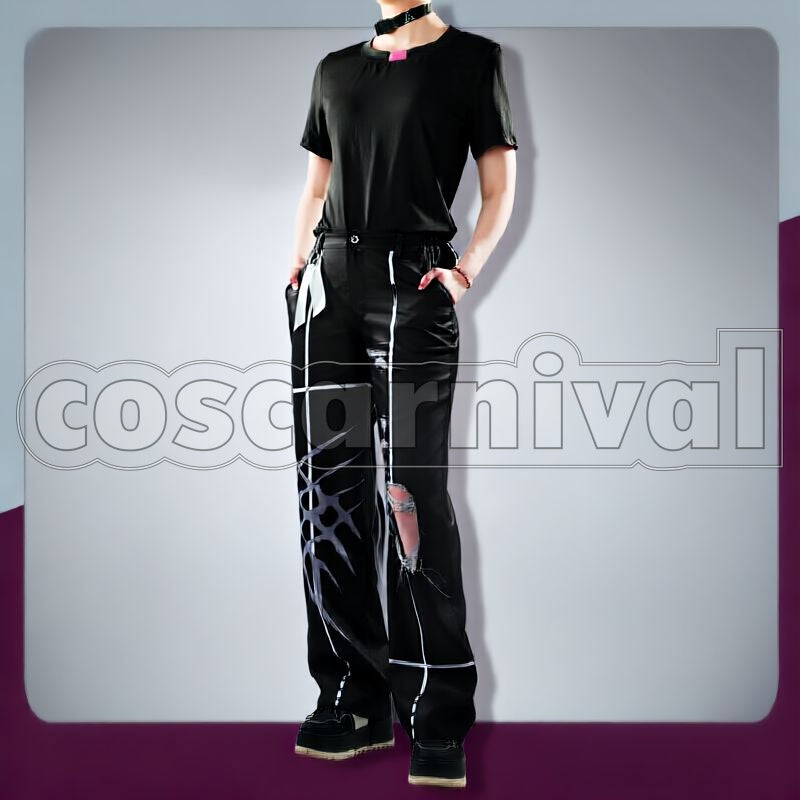 Ittetsu Without Jacket Cosplay cosplay costume from NIJISANJI Saiki, front view 3