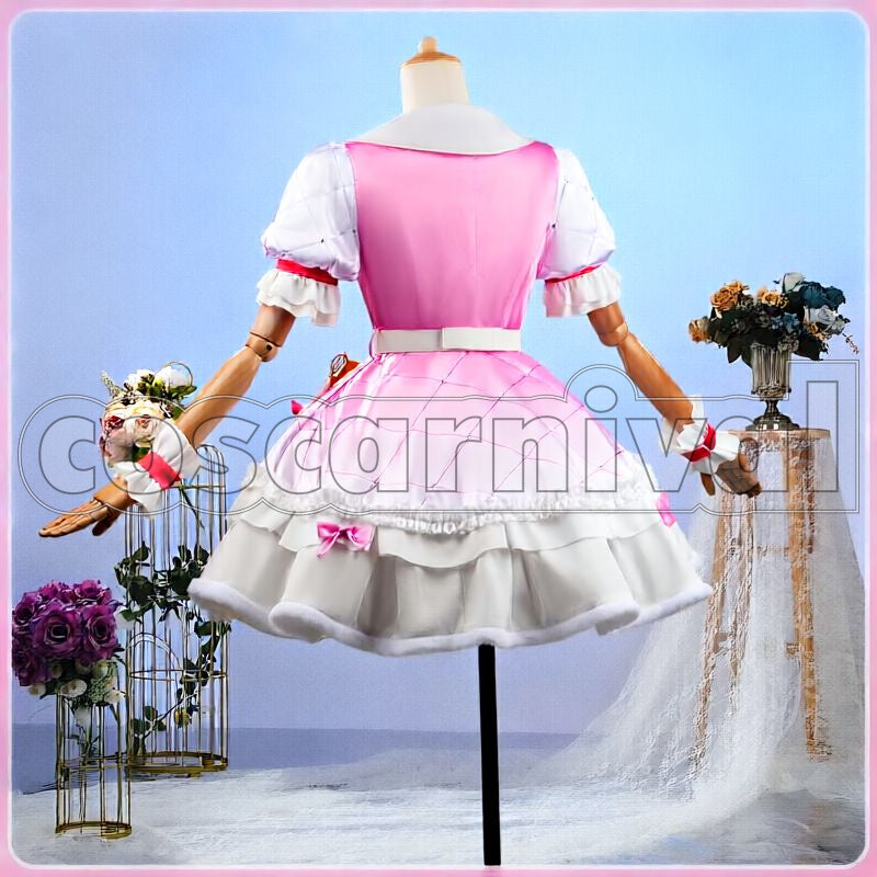 Berry White Bright Live! White Day Cosplay cosplay costume from NIJISANJI Saotome, back view