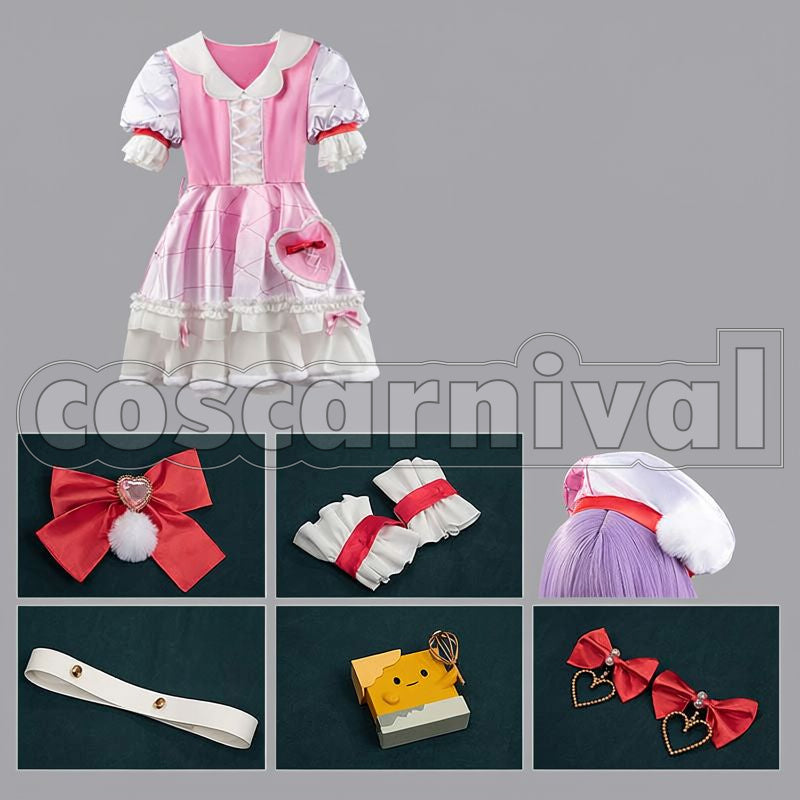 Berry White Bright Live! White Day Cosplay cosplay costume from NIJISANJI Saotome, set view