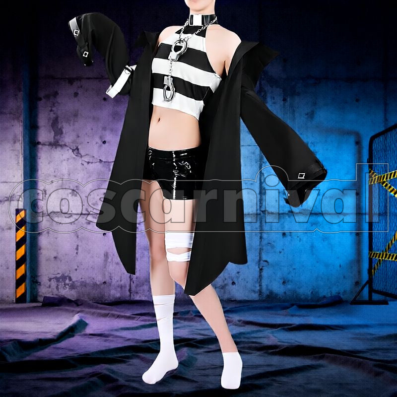 Yuika Cellmates Prisoner No. 417 Cosplay cosplay costume from NIJISANJI Shiina, front view 2