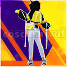 Akari Cosplay cosplay costume from NIJISANJI Shishido, back view