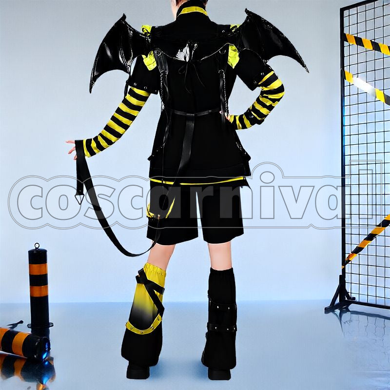 Kou Devilish Nightmare Merch Outfit Cosplay cosplay costume from Nijisanji Uzuki, back view