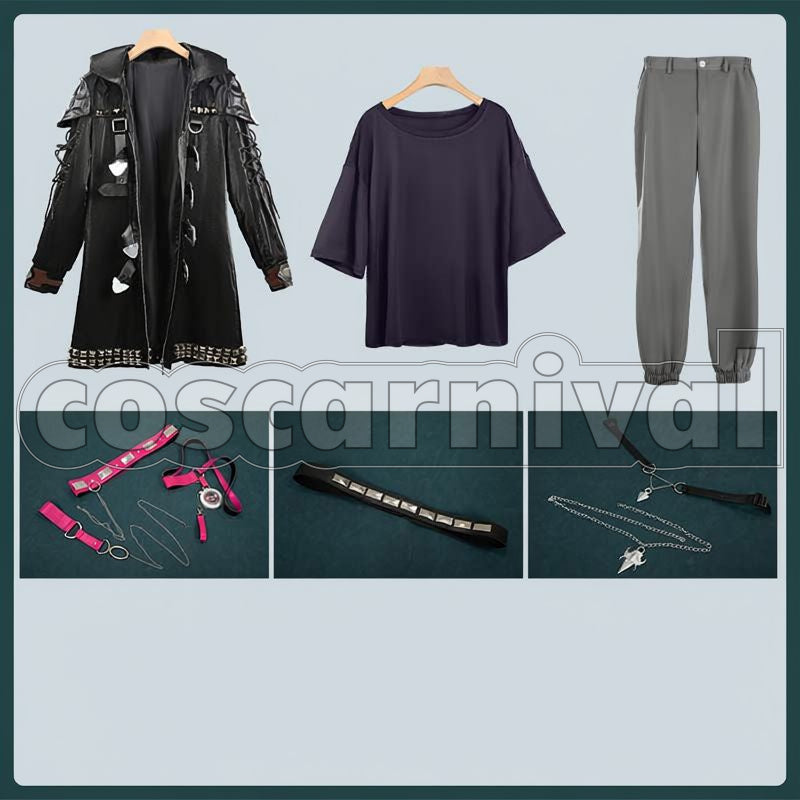 Hibari Demon-Hunting Style New Outfit Cosplay cosplay costume from NIJISANJI Watarai, set view