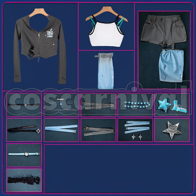 Rei7 Cosplay cosplay costume from Nijisanji Y4T4, set view