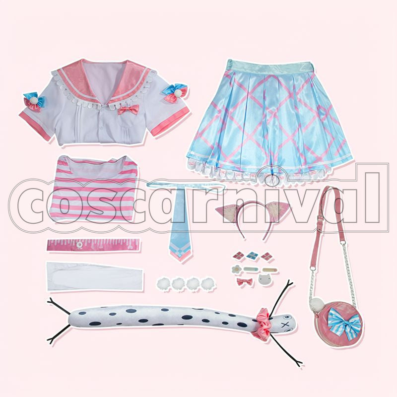 Nari Demon Lord New Outfit Cosplay cosplay costume from NIJISANJI Yang, set view