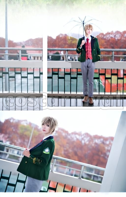 Kisaki Chihiro School Uniform Cosplay cosplay costume from On Air!, front view 1