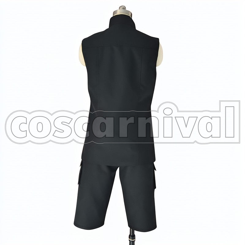 Gold cosplay costume from One Piece Film:, back view