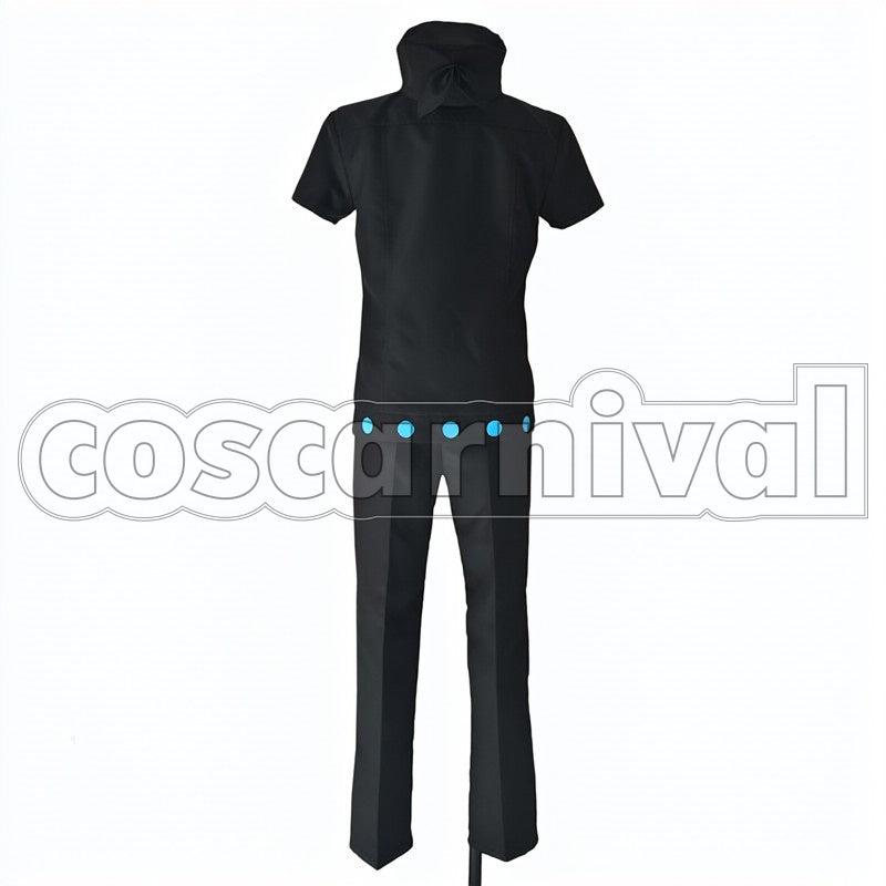 Gold cosplay costume from One Piece Film:, back view