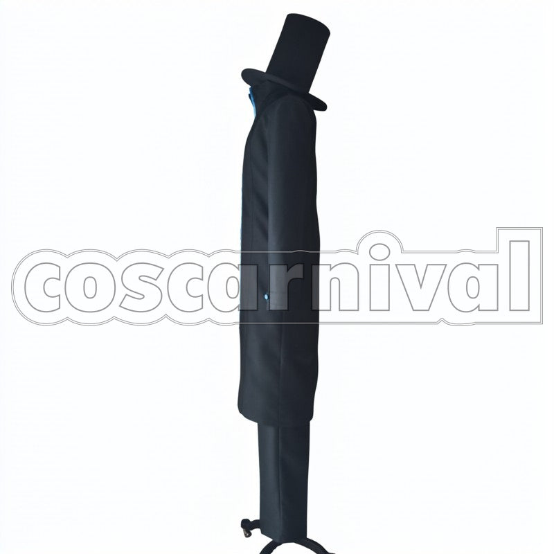 Gold cosplay costume from One Piece Film:, side view