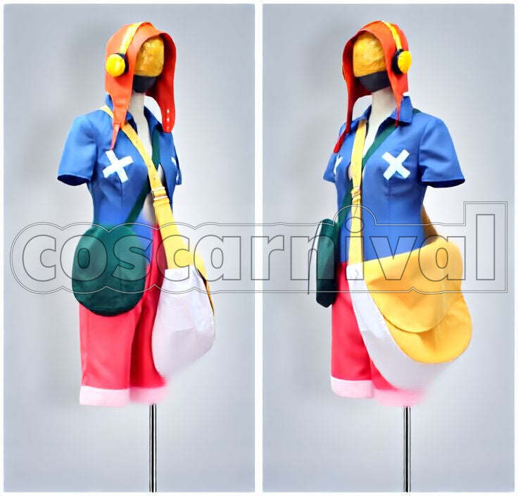 Film: Strong World Monkey D. Luffy Cosplay cosplay costume from One Piece, front view 2