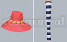 Ms. Goldenweek Cosplay cosplay costume from One Piece, accessory set view