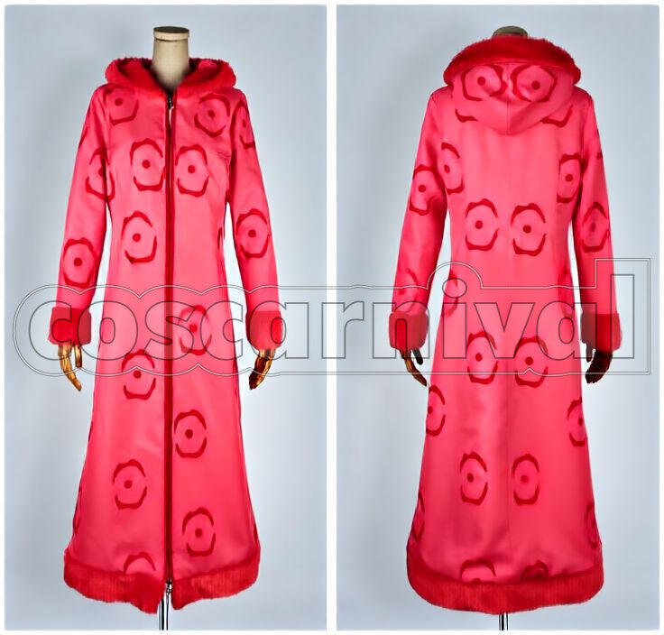 Nico Robin Punk Hazard Pink Coat Cosplay cosplay costume from One Piece, detail-1