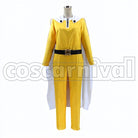 Saitama cosplay costume from One Punch Man, front view