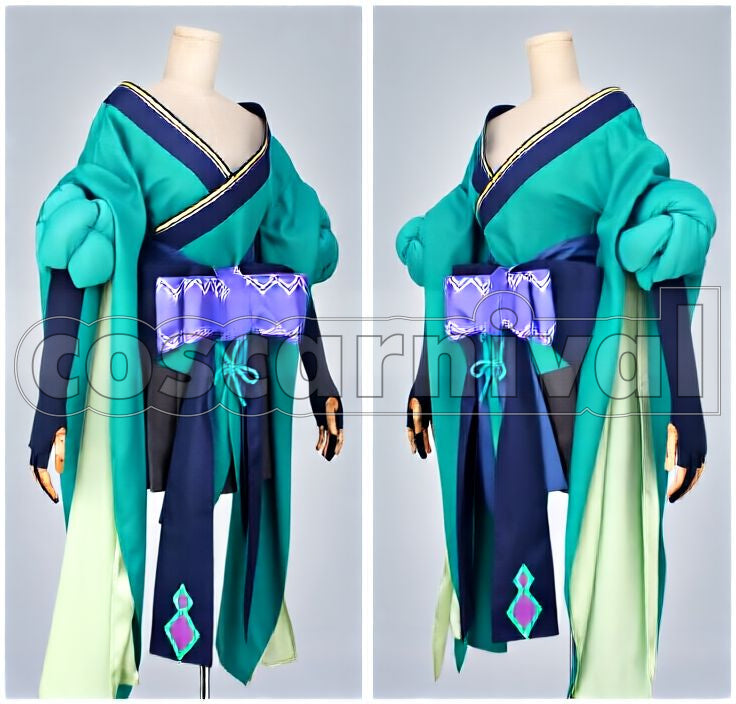 Cosplay cosplay costume from Onmyoji Aoandon, front view 2