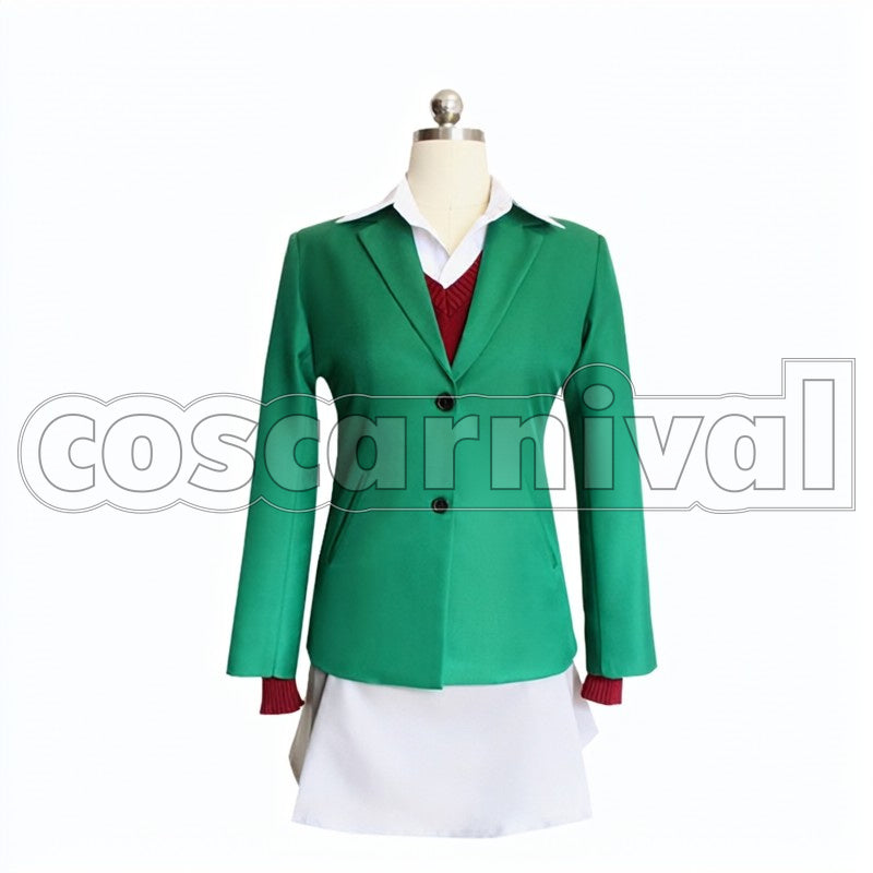 orange cosplay costume, front view