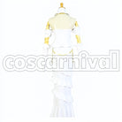 Albedo cosplay costume from Overlord, back view