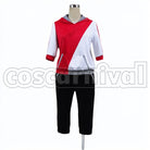Trainer Red cosplay costume from Pok mon GO, front view