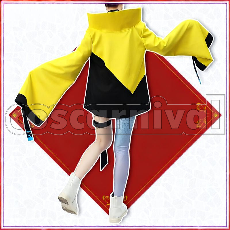 Scarlet and Violet Iono Cosplay cosplay costume from Pokémon, back view 1