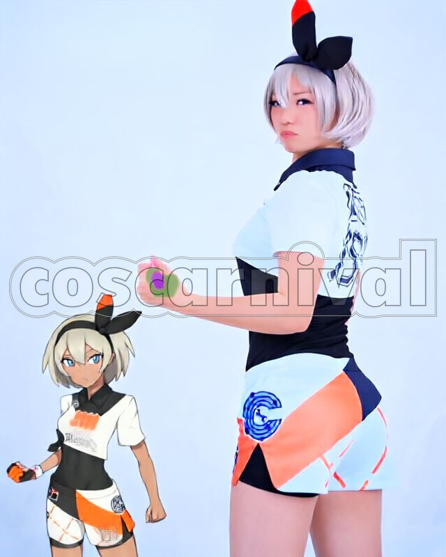 Sword and Shield Bea Cosplay cosplay costume from Pokémon, side view
