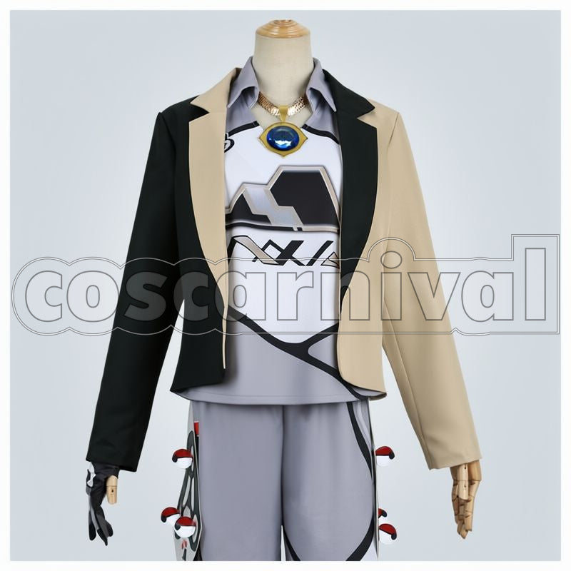 Sword and Shield Gym Leader Gordie Cosplay cosplay costume from Pokémon, front view 1