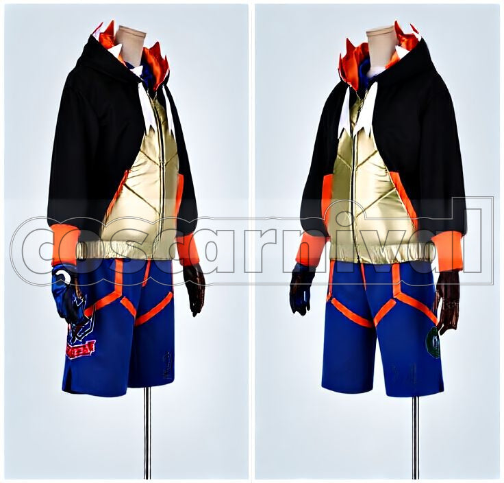 Sword and Shield Gym Leader Raihan Embroidered Version Cosplay cosplay costume from Pokémon, front view 2