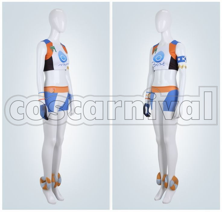 Sword and Shield Nessa Cosplay cosplay costume from Pokémon, front view 2