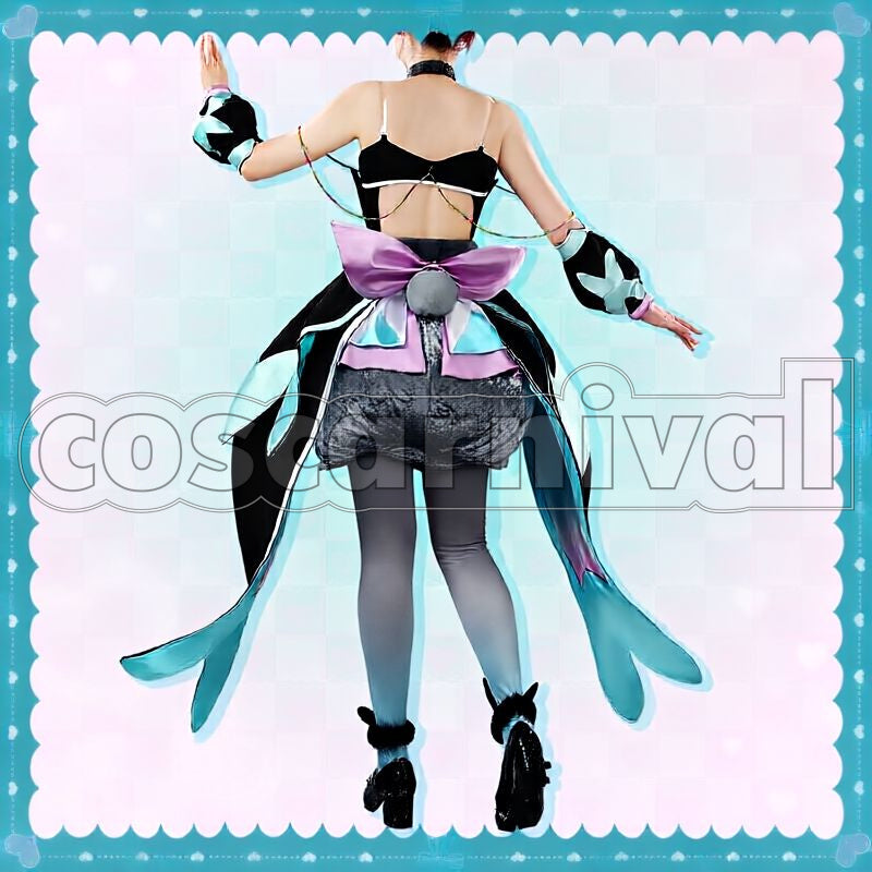 All Stars F Cure Supreme Cosplay cosplay costume from Pretty Cure, back view 1