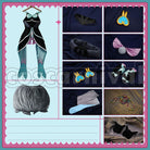 All Stars F Cure Supreme Cosplay cosplay costume from Pretty Cure, set view