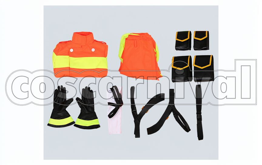 Thymos Cosplay cosplay costume from Promare Galo, set view