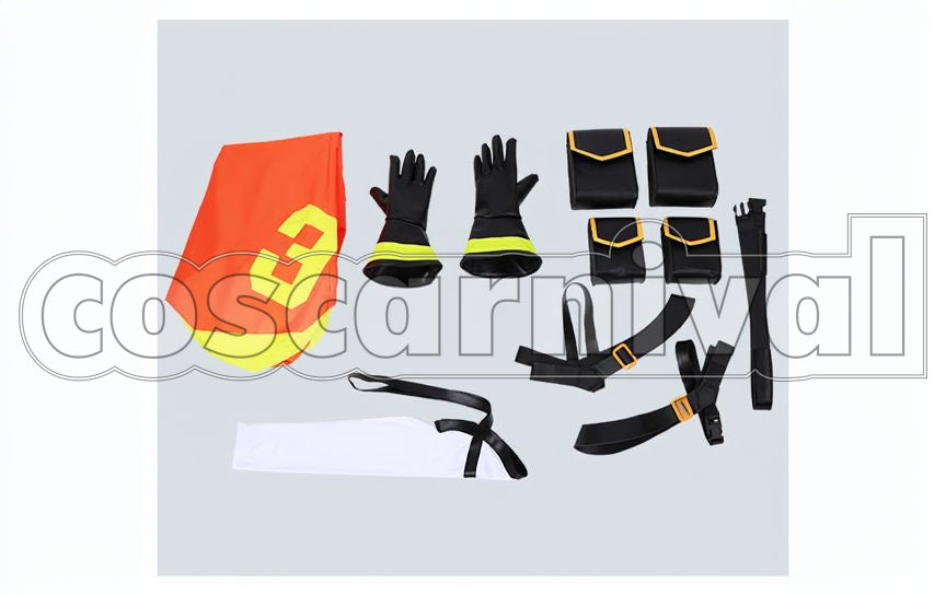 Thymos Cosplay cosplay costume from Promare Galo, set view