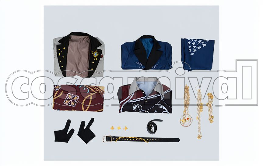 Arthur Central Kingdom Memoir of the Starry Sky Cosplay cosplay costume from Promise of Wizard, set view