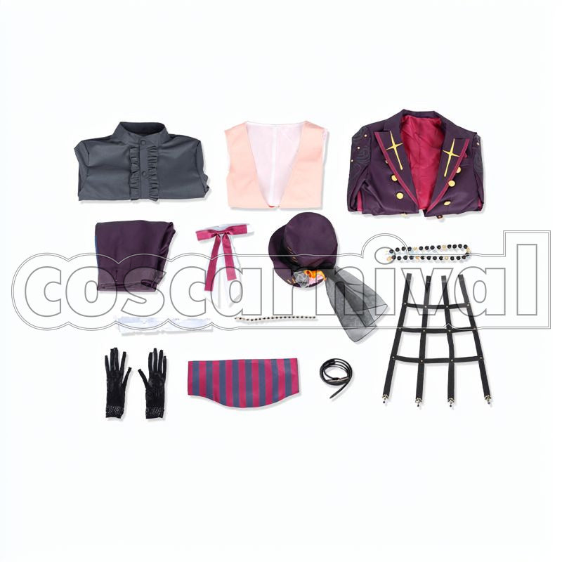 Owen Northern Country Waltz of the Wizard and the Black Cat Cosplay cosplay costume from Promise of Wizard, set view