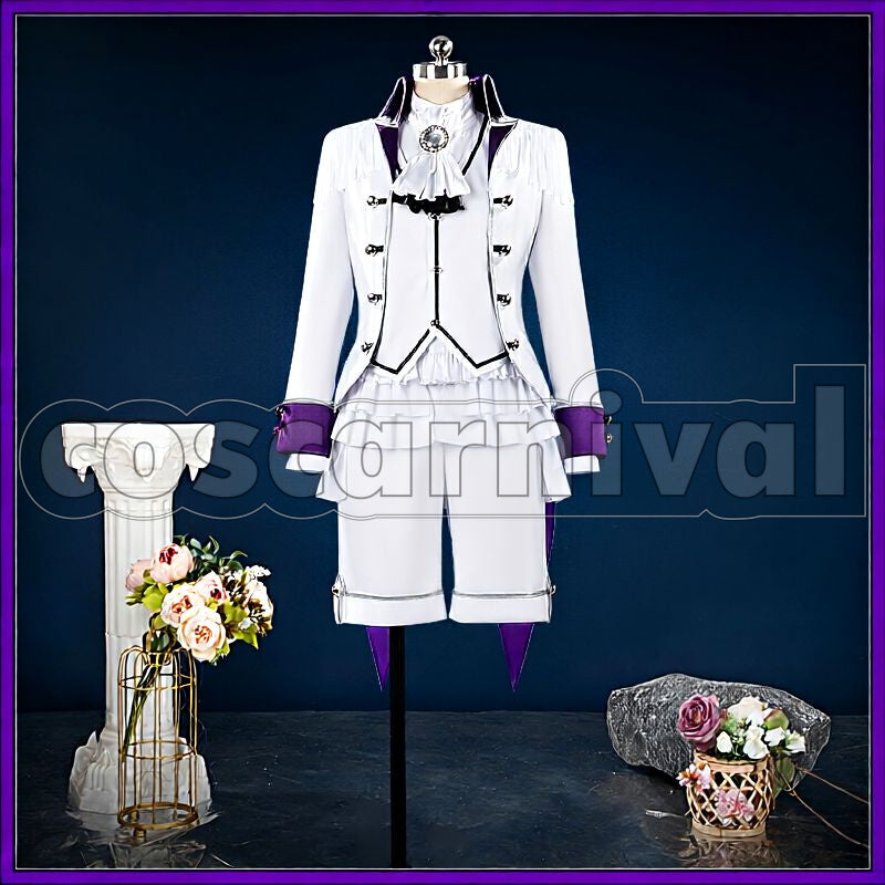 White Northern Country 1st Anniversary * Flowers for You, Magic for the Sky Cosplay cosplay costume from Promise of Wizard, front view 2