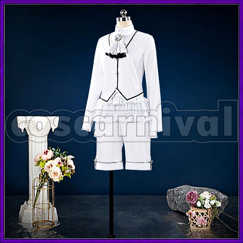 White Northern Country 1st Anniversary * Flowers for You, Magic for the Sky Cosplay cosplay costume from Promise of Wizard, front view 4